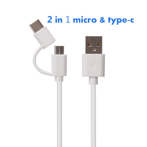 2 In 1 Micro Usb Cable